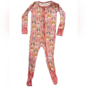 Little Sleepies Boho Bunnies Zip Footie 2T